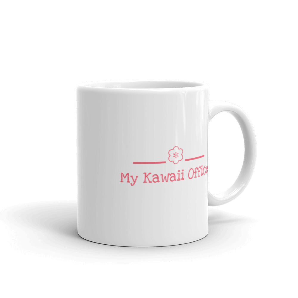 My Kawaii Office White Glossy Mug