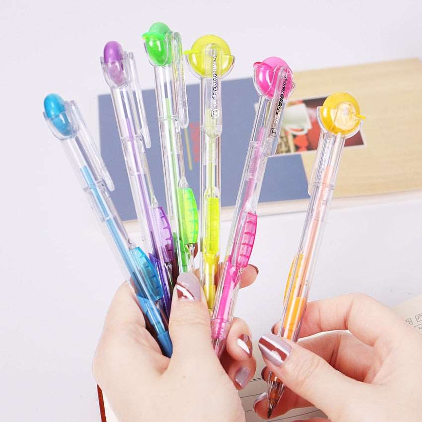 1PC Colorful Rolling Eraser Mechanical Pencil