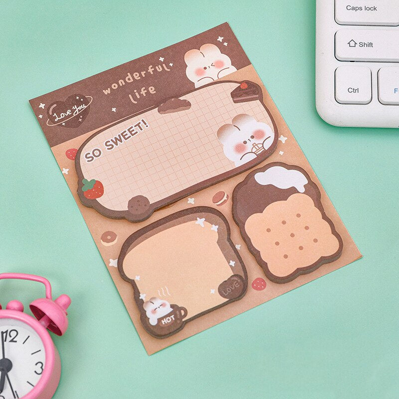 1PC Kawaii Wonderful Life Animals Memo Pad Sticky Notes