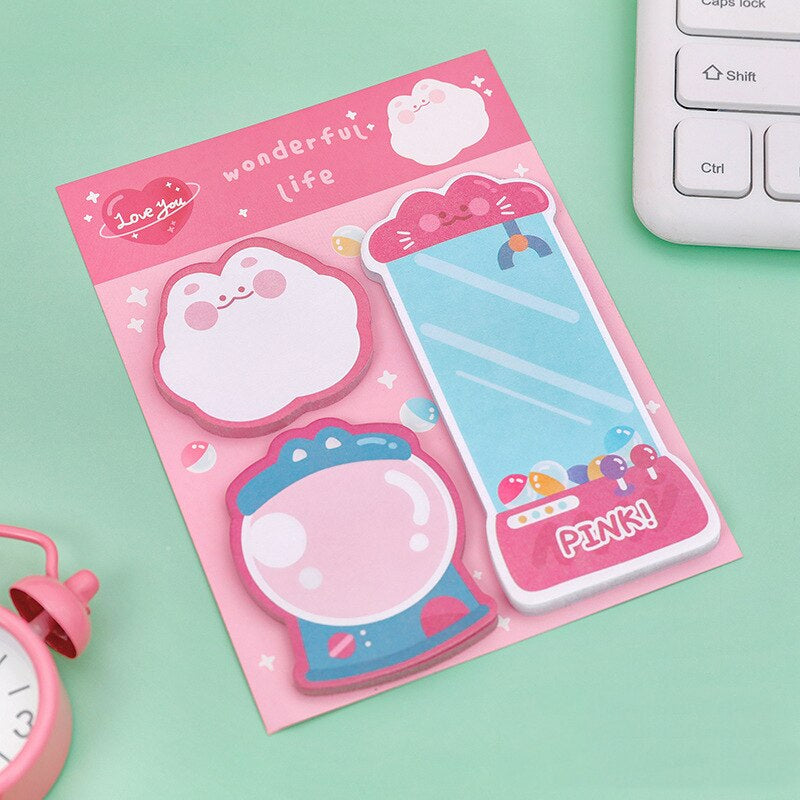 1PC Kawaii Wonderful Life Animals Memo Pad Sticky Notes