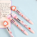 2PC Kawaii Strawberry Rabbit 6 Colors Ballpoint Pen-my kawaii office