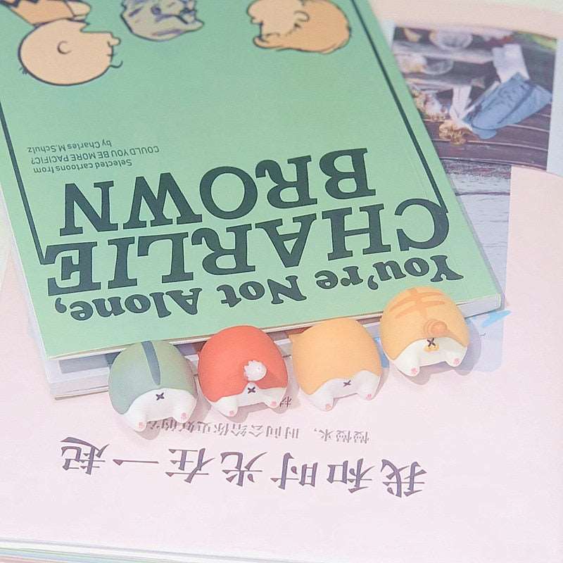1PC Cute Animal Buns Bookmarks