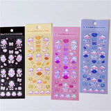 1PC Cute Modeling Bear Decoration Stickers