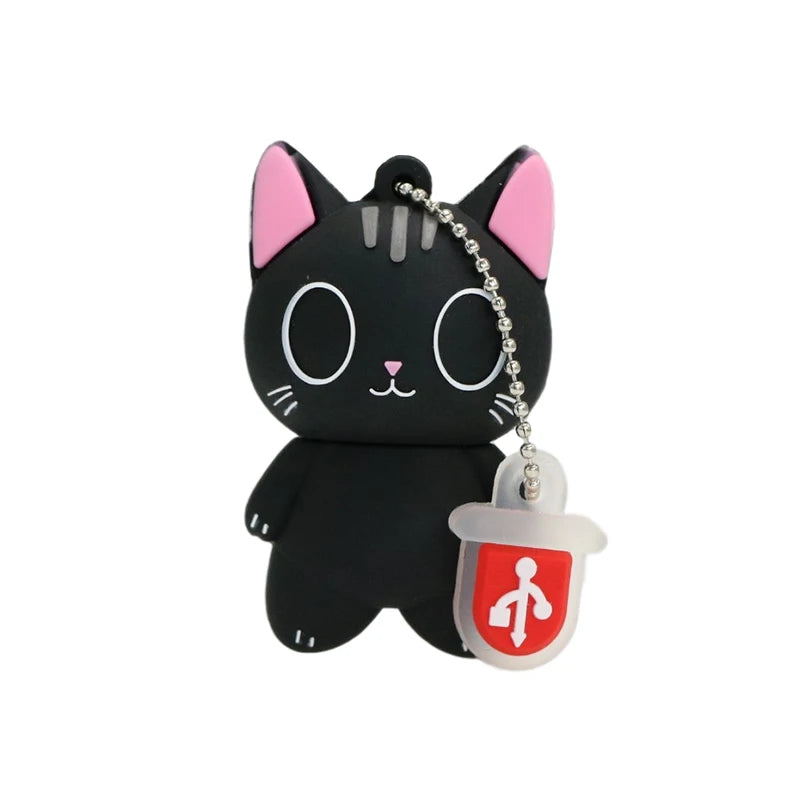 1PC Kawaii Black Cat USB Memory Stick