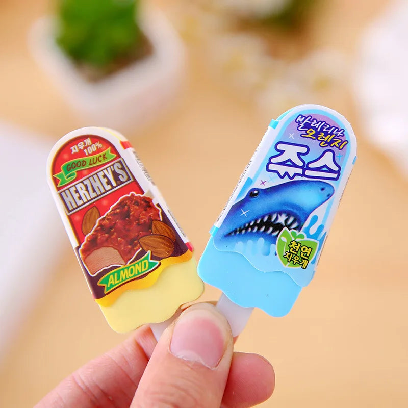 4PC Summer Ice Cream Eraser Set
