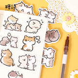 45PC Cute Cat Stationery Stickers