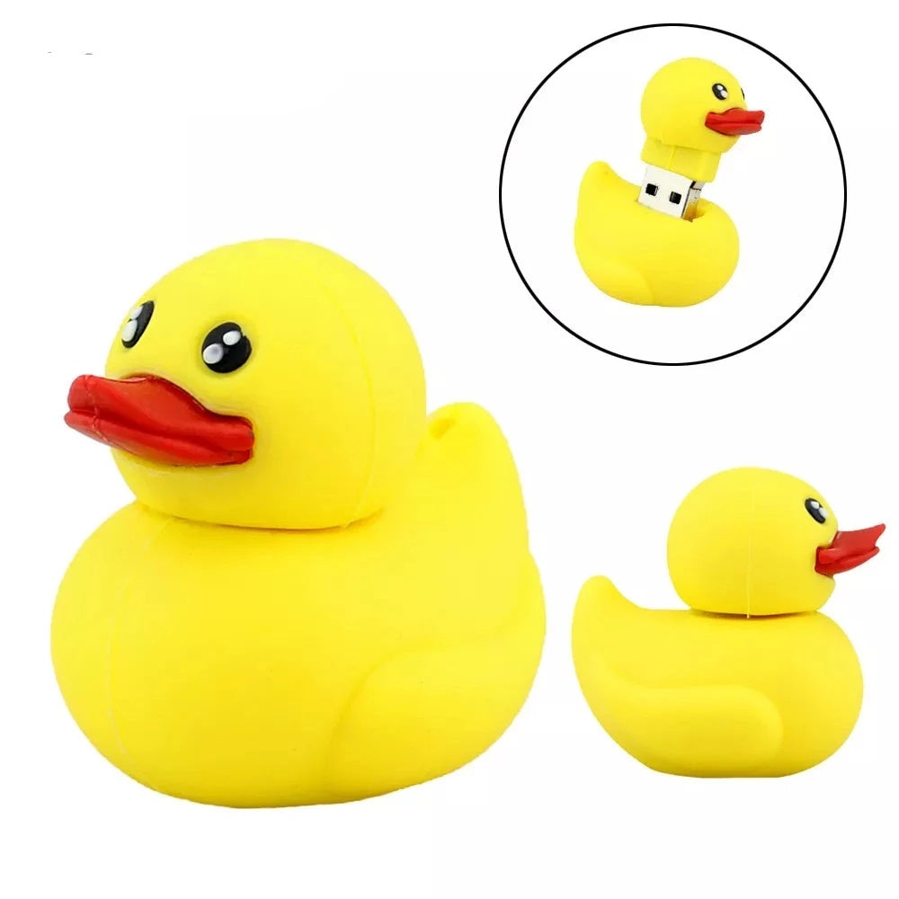 1PC Kawaii Yellow Duck USB Memory Stick