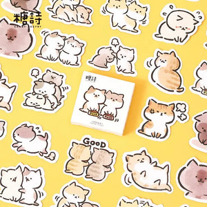 45PC Cute Cat Stationery Stickers