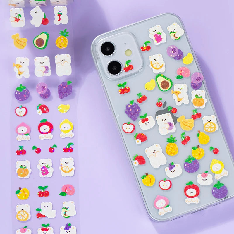 1PC Kawaii Animals Wonderland Washi Stickers