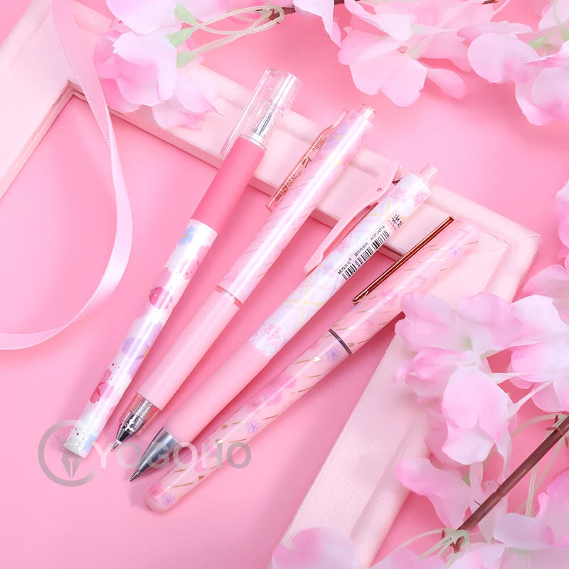 3,5PC Sakura Rain Rollerball Gel Pen-my kawaii office