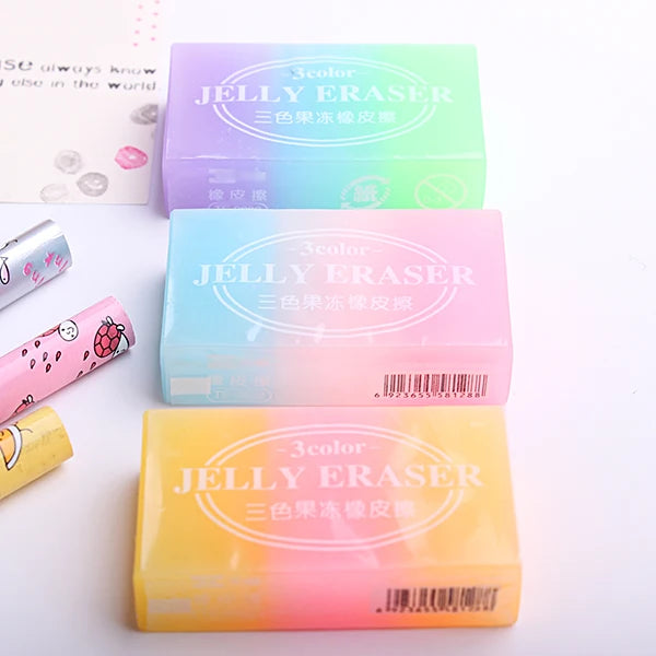 1PC Kawaii Colorful Jelly Eraser