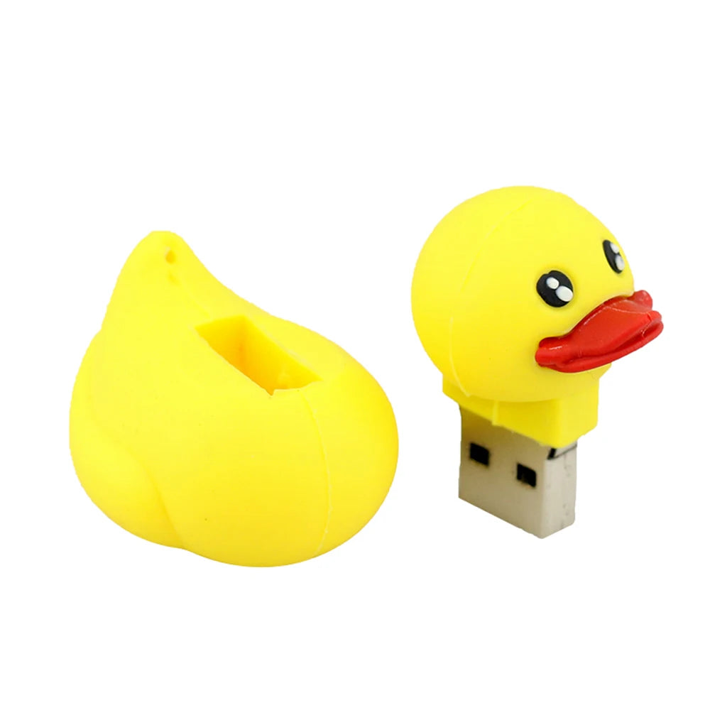1PC Kawaii Yellow Duck USB Memory Stick