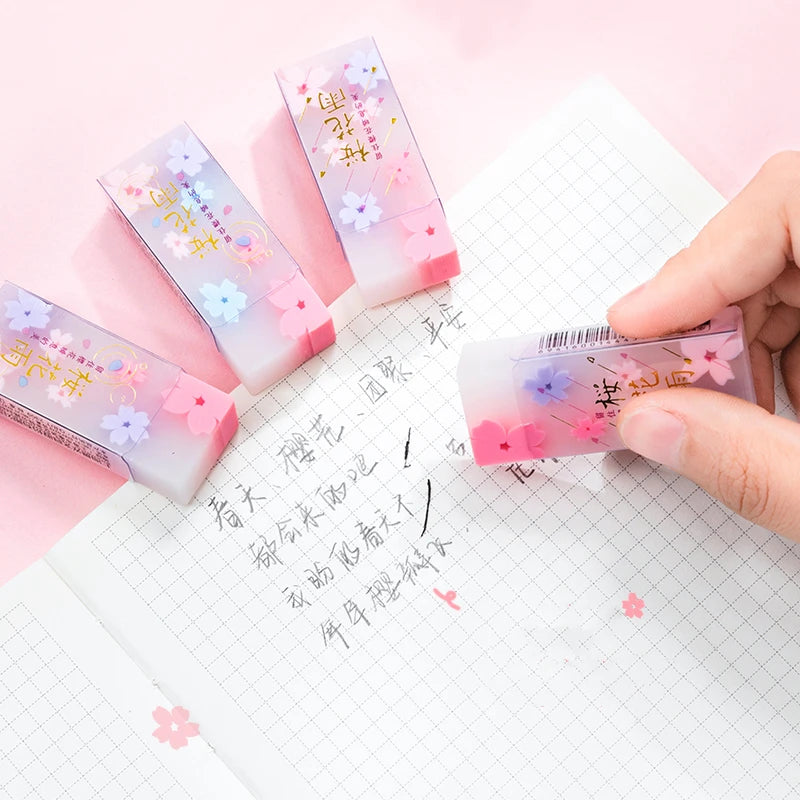1PC Sakura Blossom Rubber Eraser