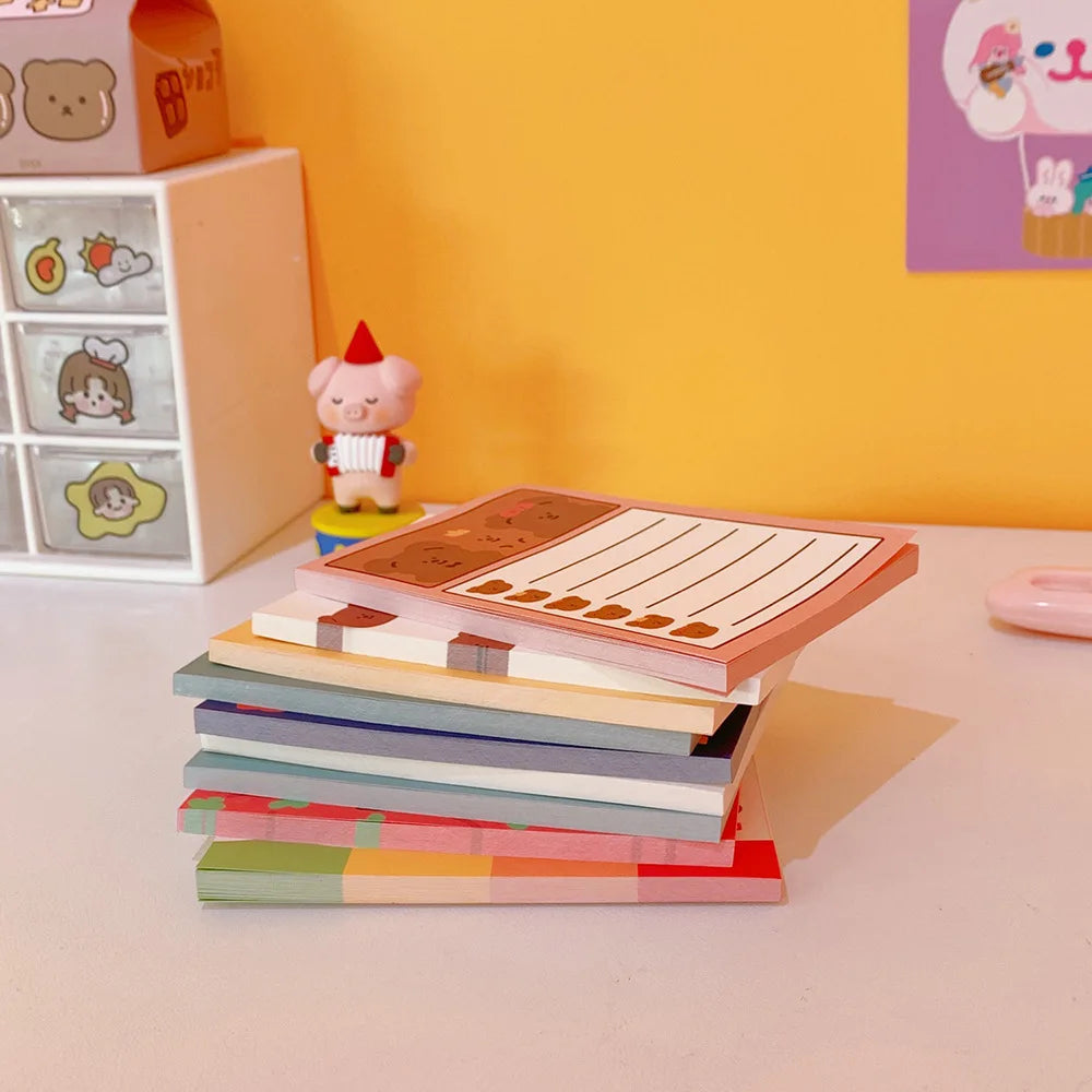 1PC Kawaii Bear Daily To Do Memo Pads