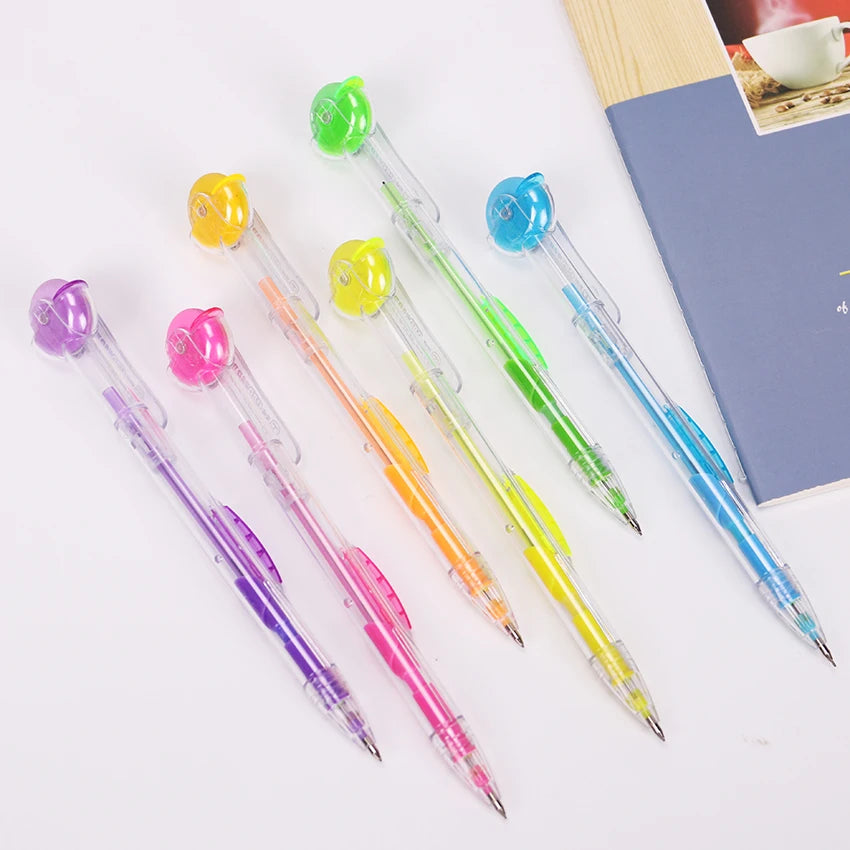 1PC Colorful Rolling Eraser Mechanical Pencil