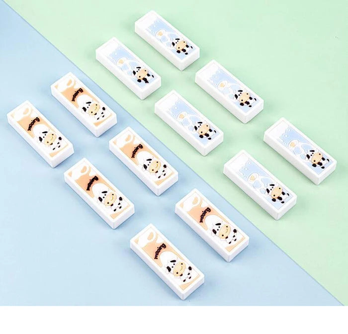 1PC Kawaii Happy Cow Rubber Eraser