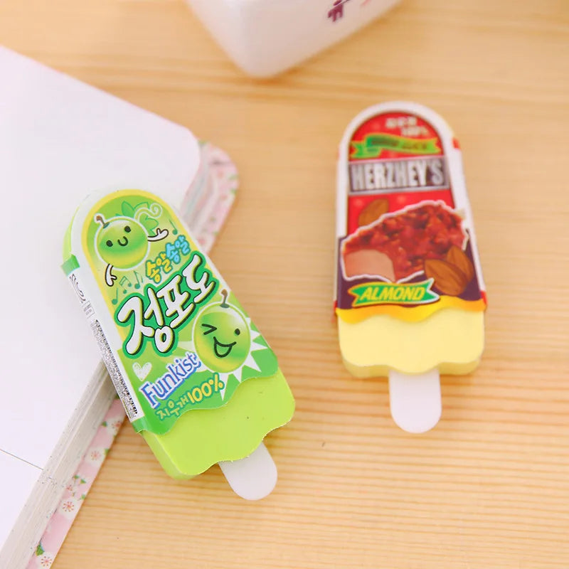 4PC Summer Ice Cream Eraser Set