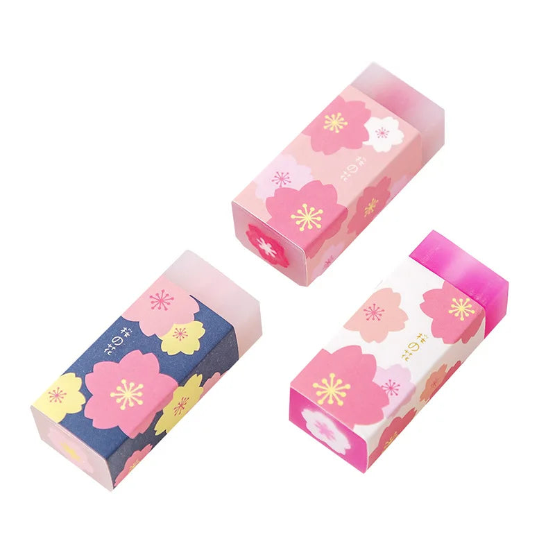 1PC Cherry Sakura Rubber Eraser