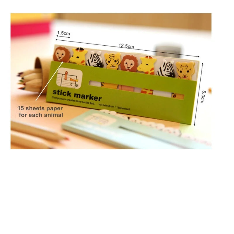 1PC Cute Animals Sticky Notes