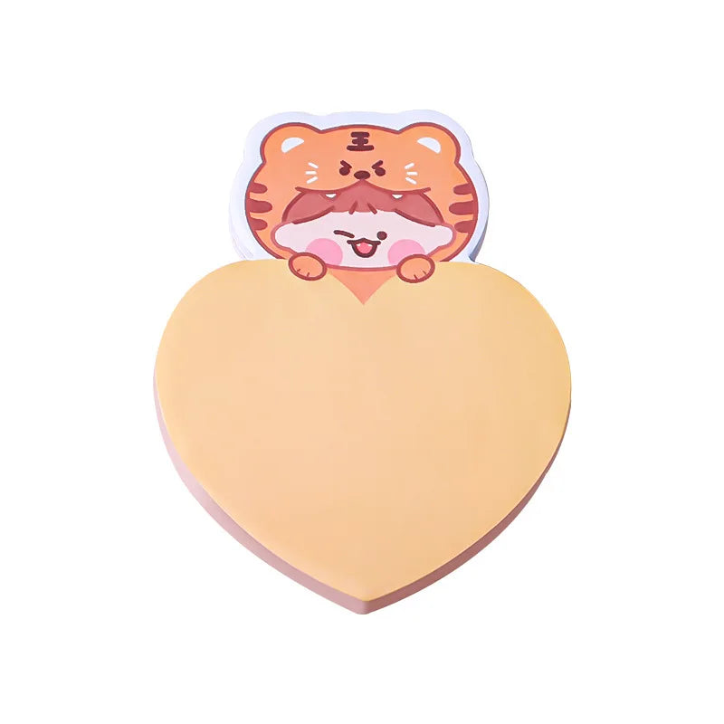 1PC Kawaii Bear Heart Memo Pad Sticky Notes