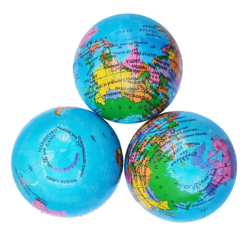 6/12PC Slow Rising Globe Squishy Balls Stress Reliever