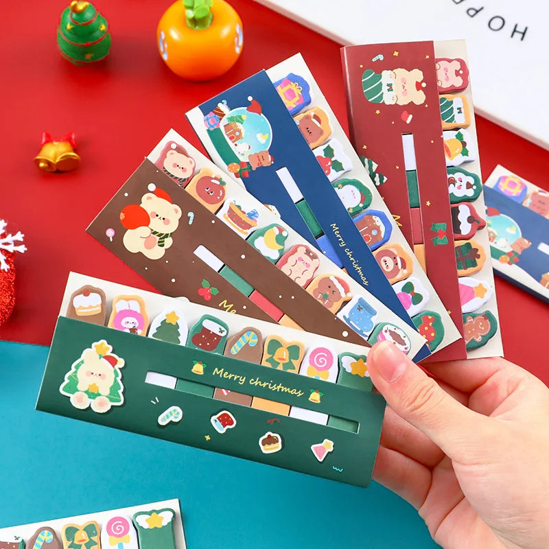 1PC Kawaii Animals Christmas Memo Pad Sticky Notes