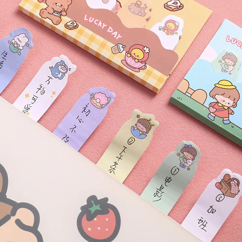 1PC Kawaii Lucky Day Memo Pad Sticky Notes