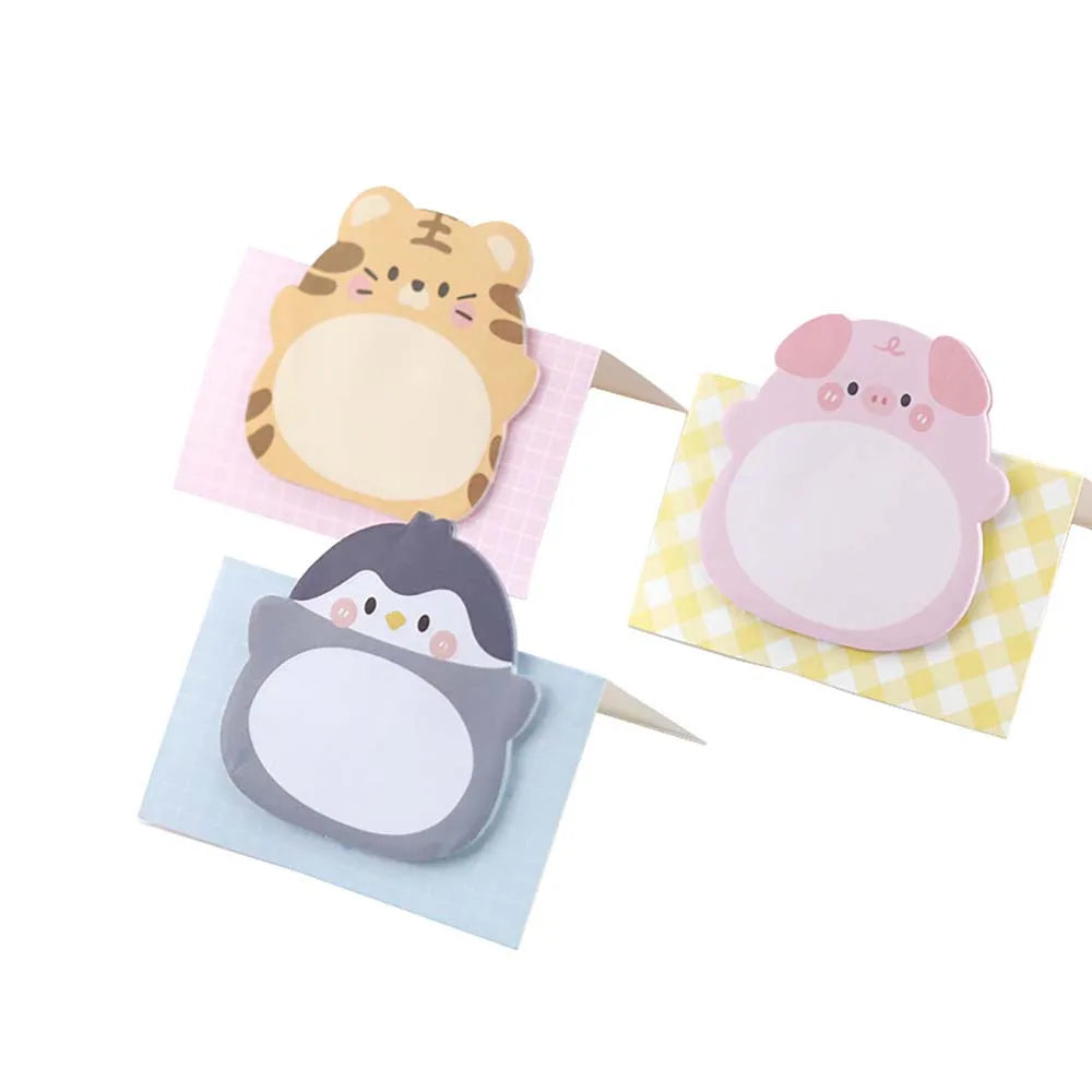 1PC Cute Variety Animals Memo Pad Sticky Notes