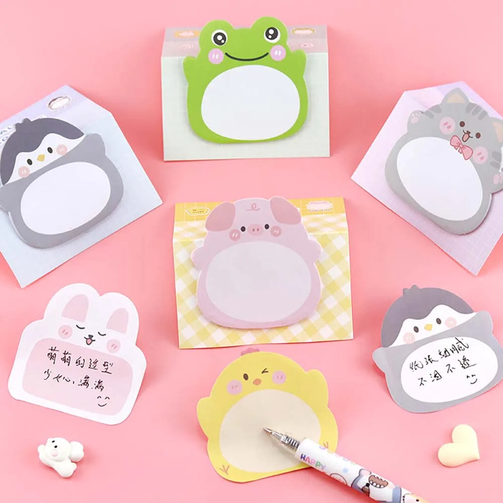 1PC Cute Variety Animals Memo Pad Sticky Notes