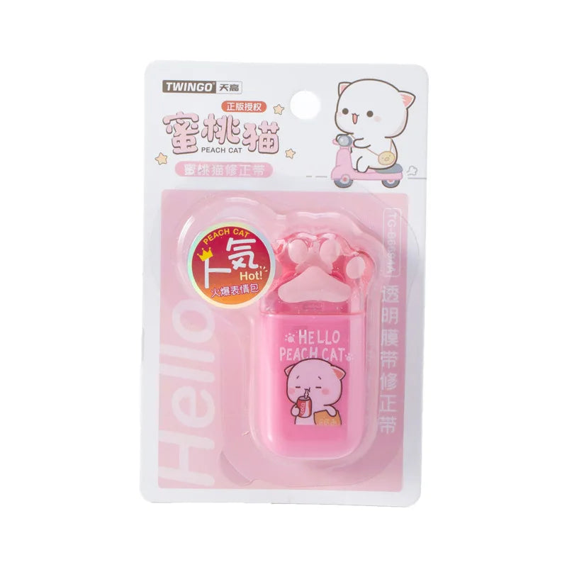 1PC Kawaii Peach Cat Correction Tape