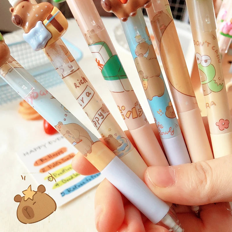 1 to 3PC Kawaii 3D Capybara Mechanical Pencil