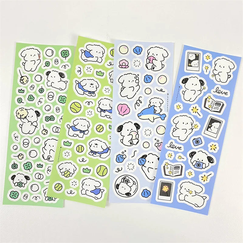 1PC Kawaii Dog Series Journal Stickers