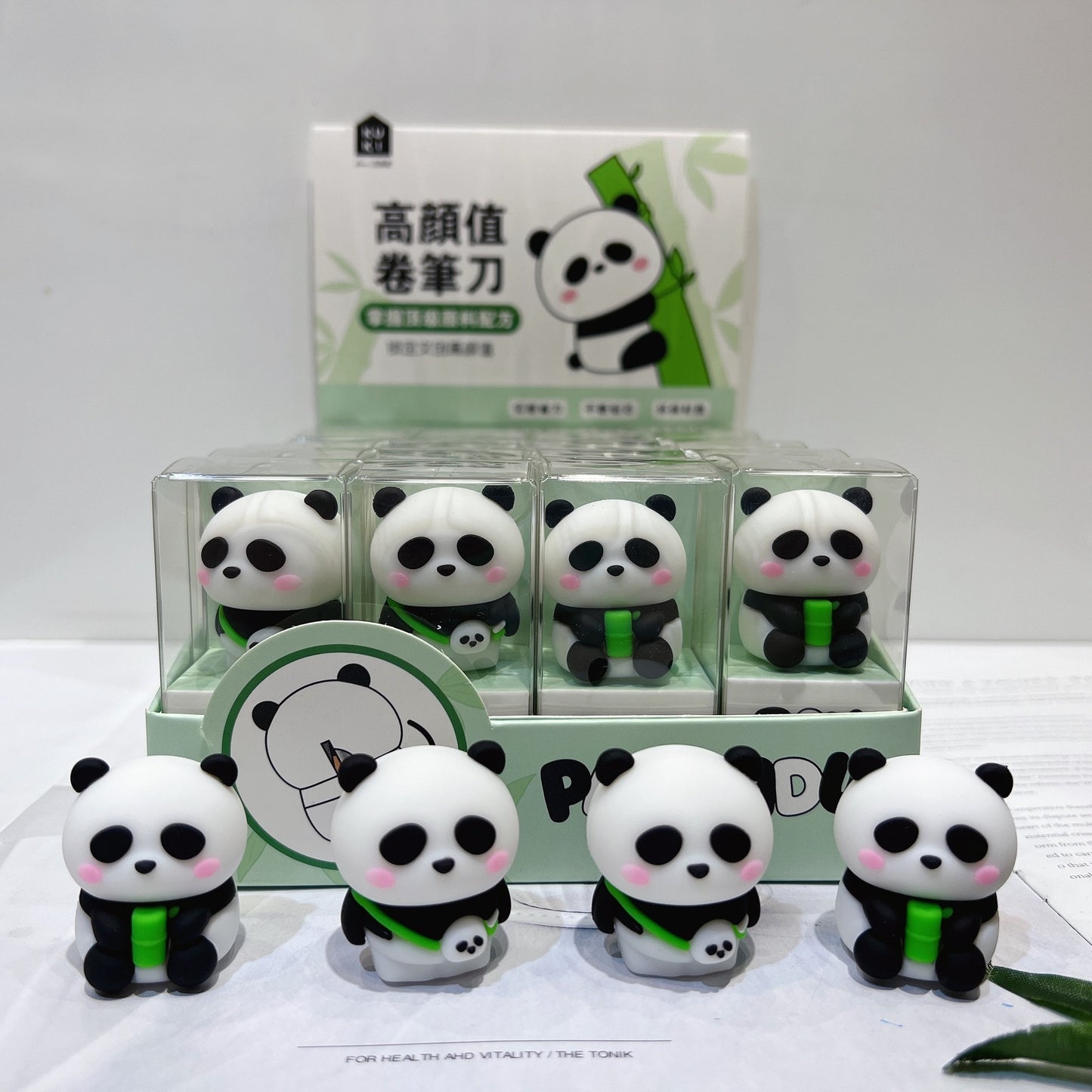 1PC Kawaii Soft Panda Pencil Sharpener
