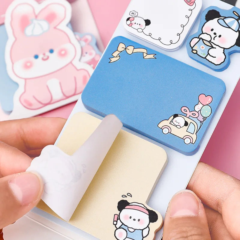 1PC Kawaii Panda Rabbit Memo Pad Sticky Notes