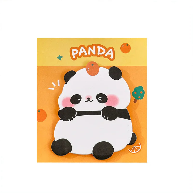 4PC Kawaii Chubby Panda Memo Pad Sticky Notes