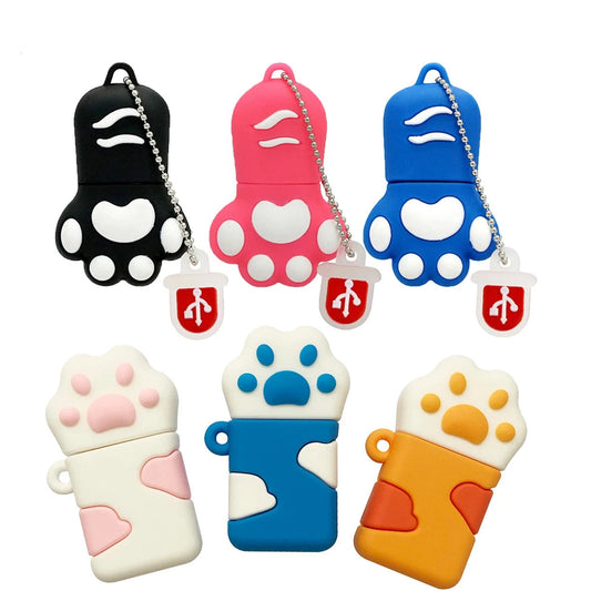 1PC Cute Cat Paw USB Memory Stick