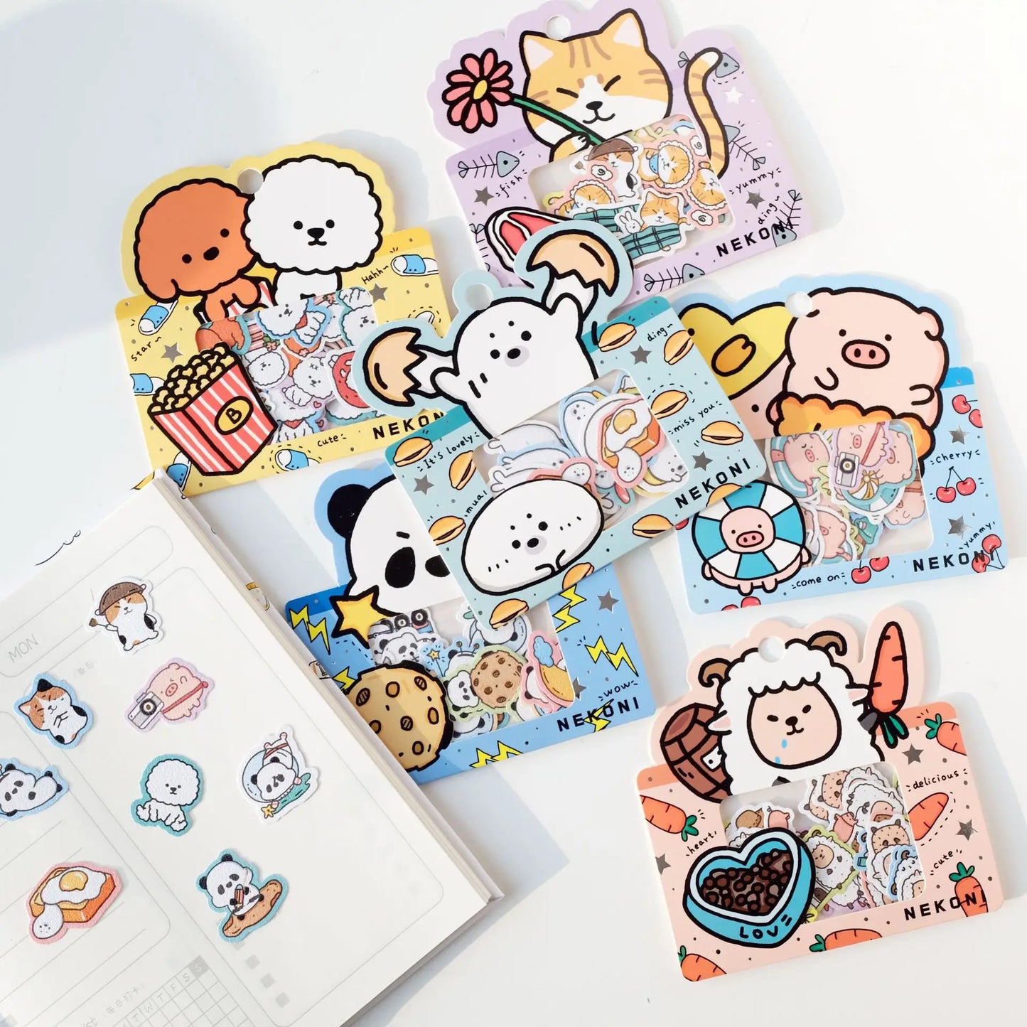 32PC  Kawaii Original Animals Stationery Stickers