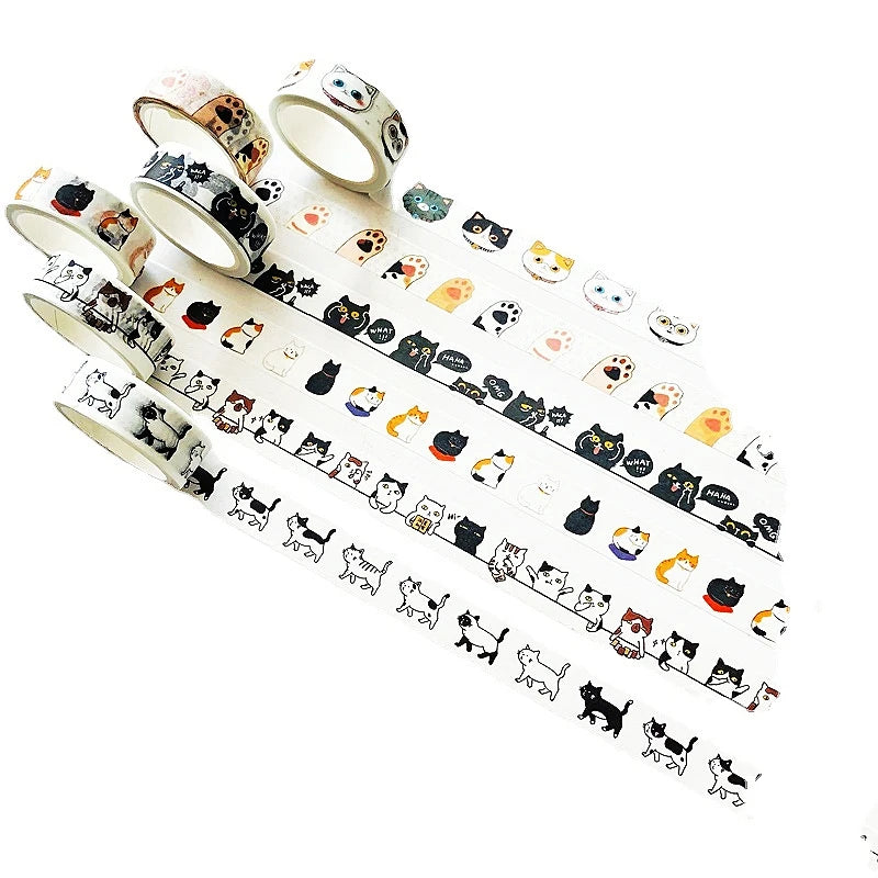 1PC Cute Cat Washi Tape Collection