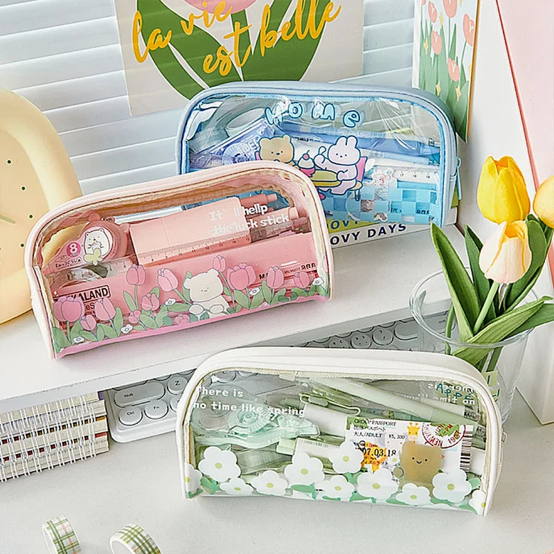 1PC Kawaii Spring Collection Pencil Bag