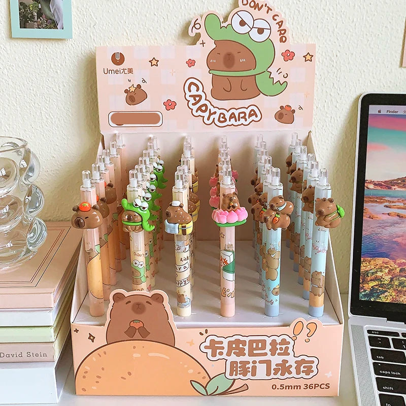 1 to 3PC Kawaii 3D Capybara Mechanical Pencil