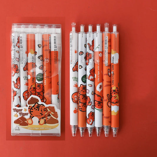 6PC Kawaii Variety Design Gel Pen Set