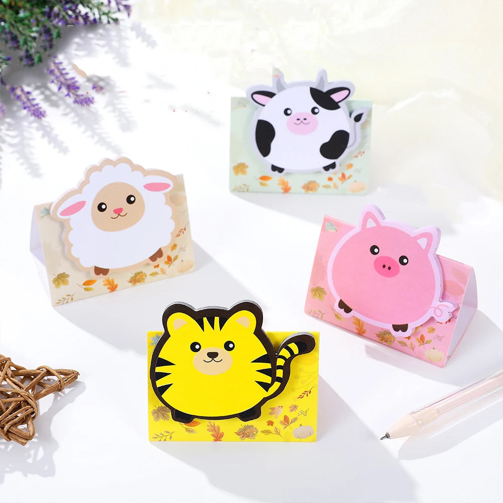 1PC Kawaii Animals Display Memo Pad Sticky Notes