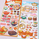 1PC Kawaii Delicious Food 3D Puffy Stickers
