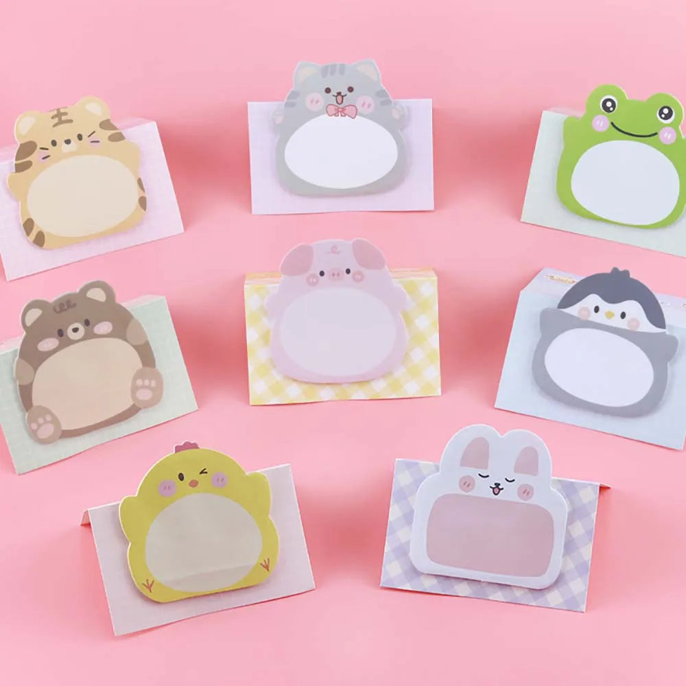 1PC Cute Variety Animals Memo Pad Sticky Notes