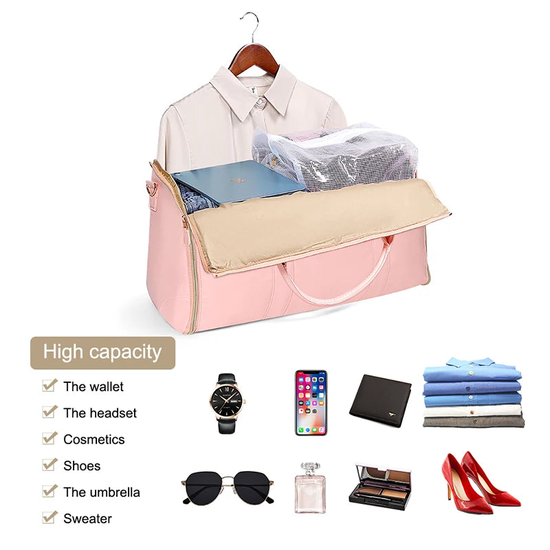 1PC Travel Duffle Organizer Foldable Suit Bag