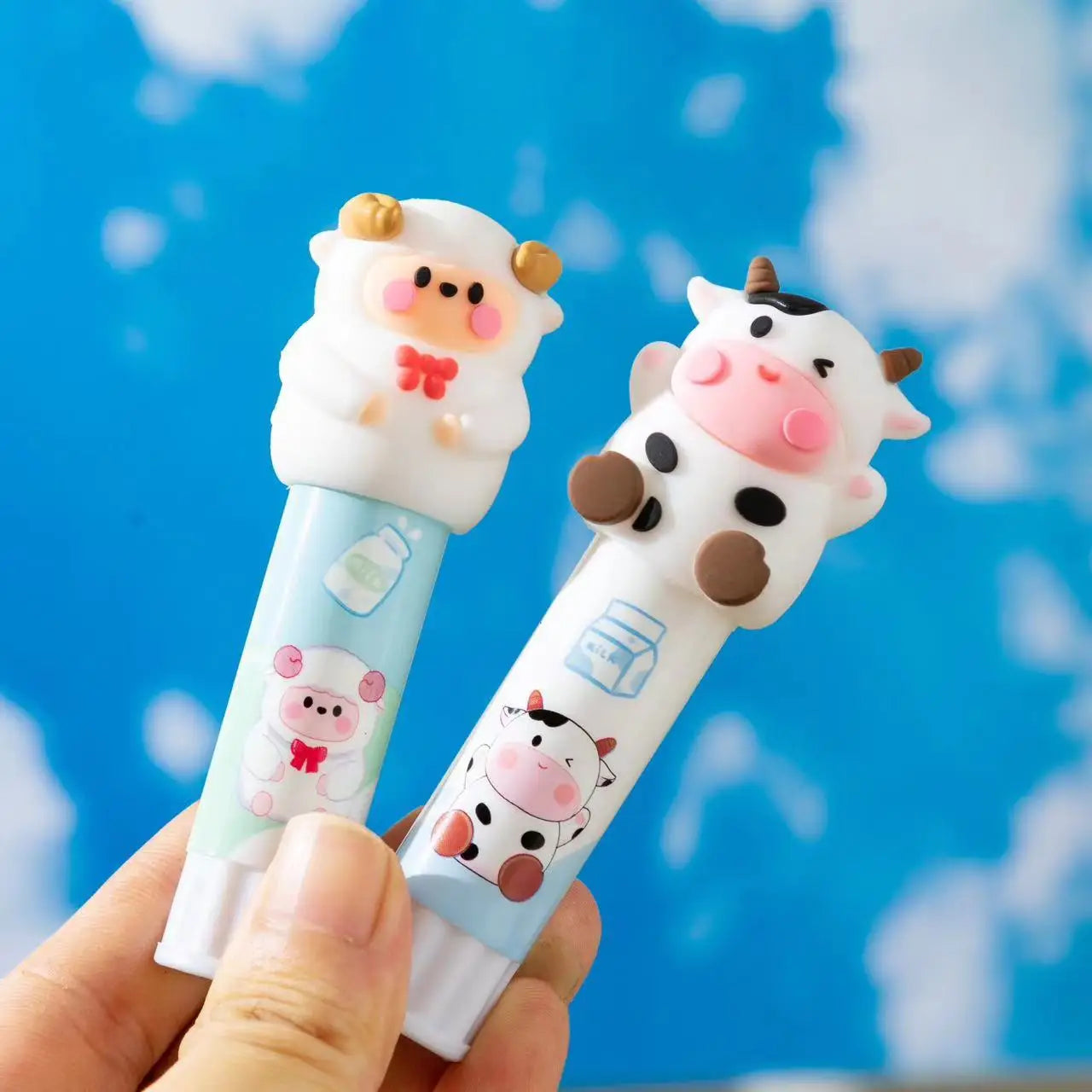 1PC Cute Cow Solid Glue Stick