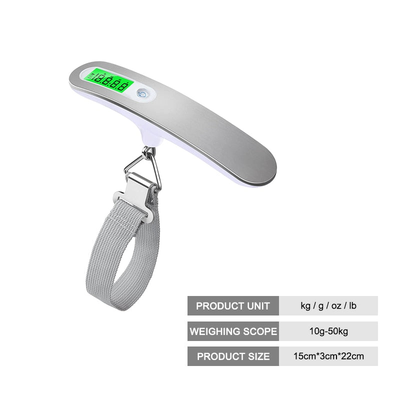 1PC Portable Digital Hanging Travel Luggage Scale