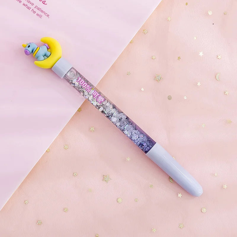 1PC Unicorn Glitter Gel Pens-my kawaii office