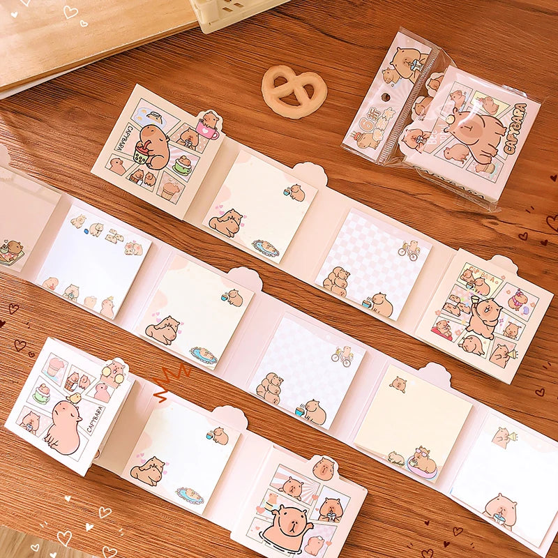 1PC Kawaii Capybara Memo Pad