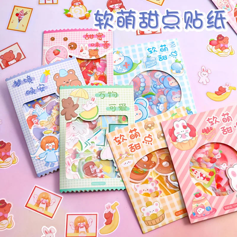 45PC Kawaii Fruits and Animals Planner Stickers